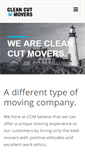 Mobile Screenshot of cleancutmovers.com